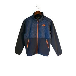 North Face Blue and Orange Full Zip Fleece Jacket, Medium. Gorpcore